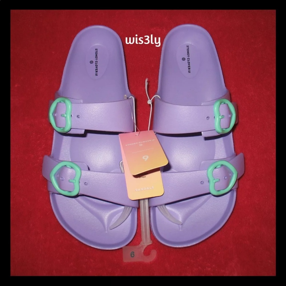 NWT Stoney Clover x Target Purple Sandal Slides 9